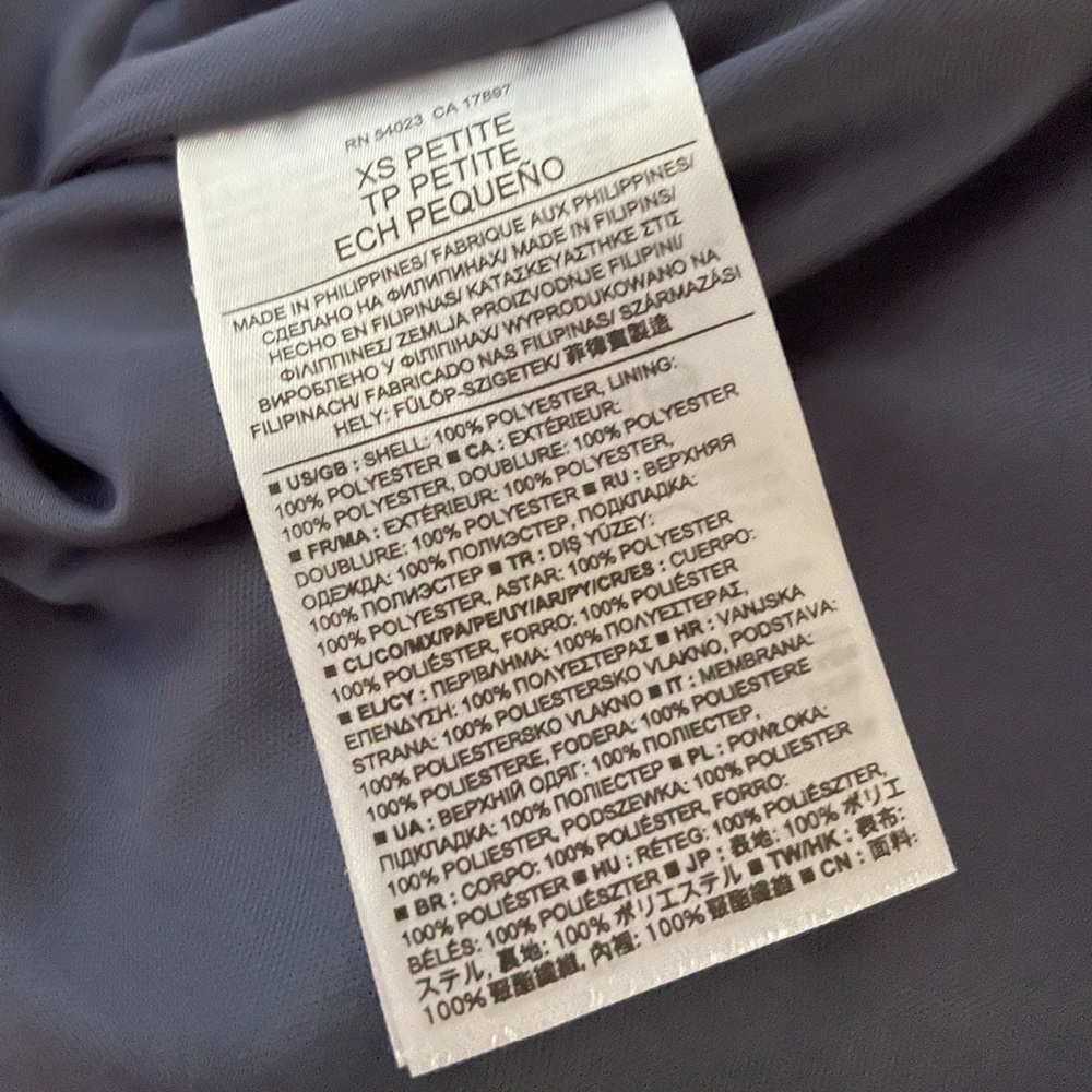 Banana Republic Pleated Blue-Gray Miniskirt - Picture 2 of 3
